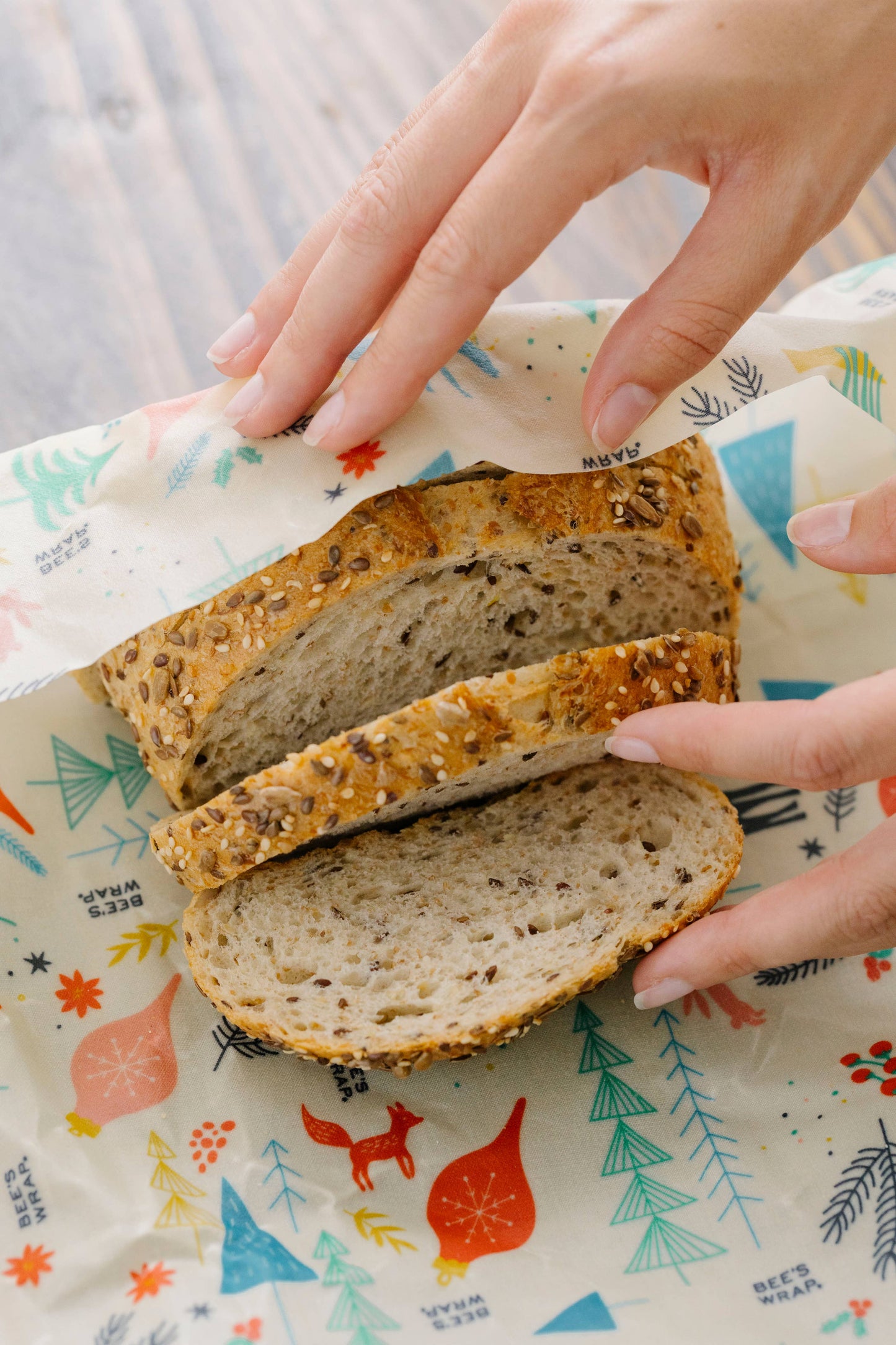 Holiday Bread Wax Food Wrap - Winter Wonderland