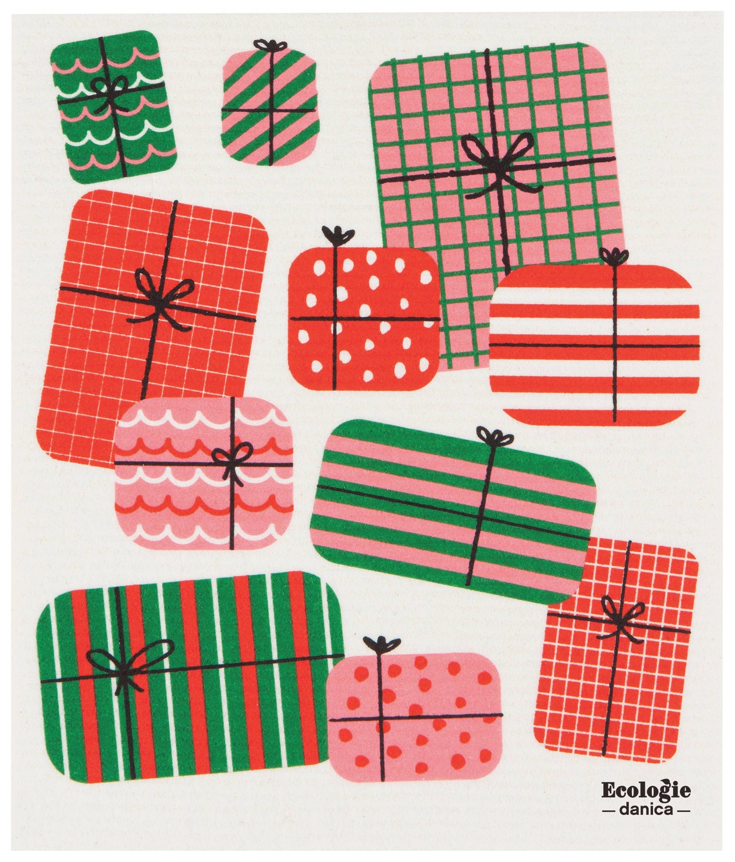 Large Swedish Dishcloth - Christmas Packages