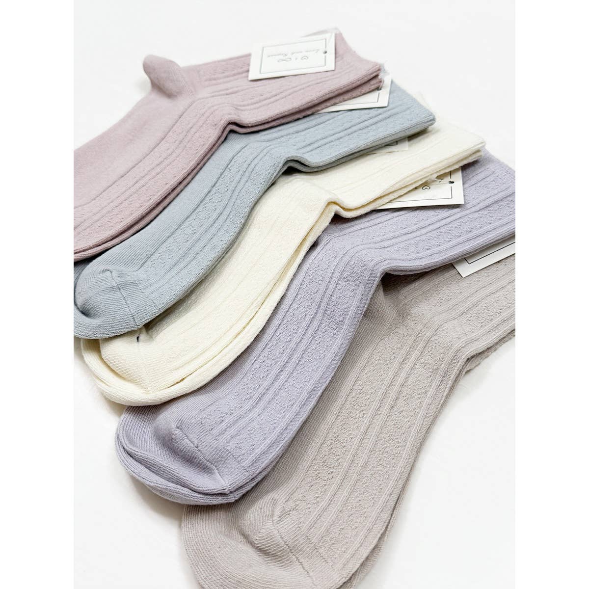 Soft Pastel Everyday Socks - Pink - Love and Repeat