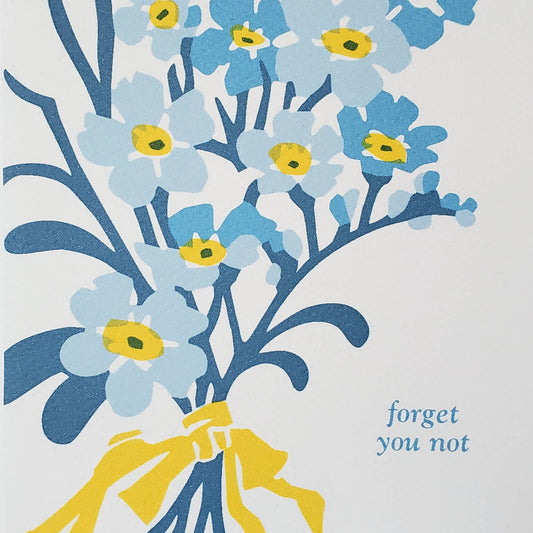 Forget You Not Sympathy Card / Thinking of You Greeting Card
