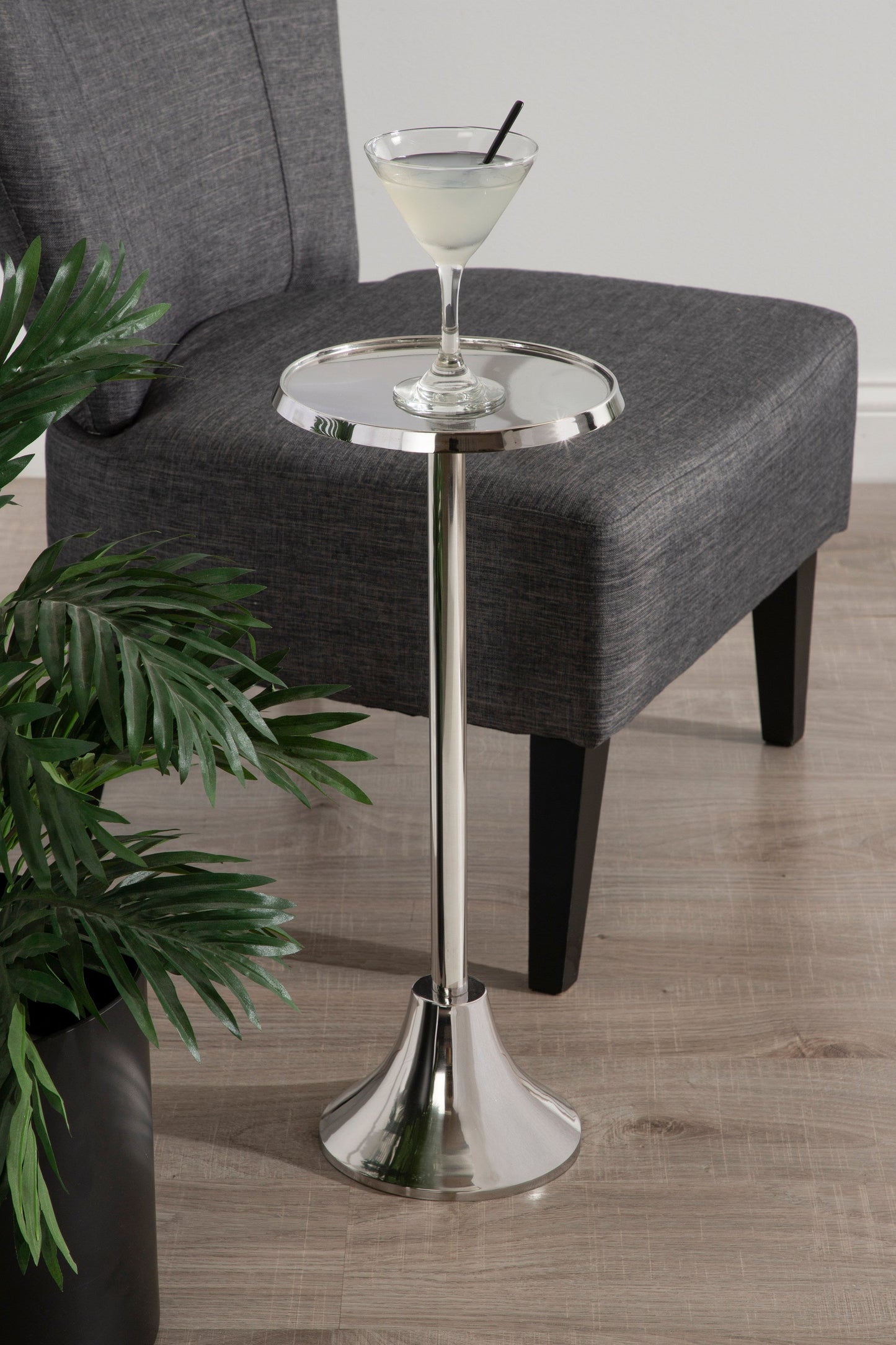Sanzo Metal Cocktail Table or Plant Stand