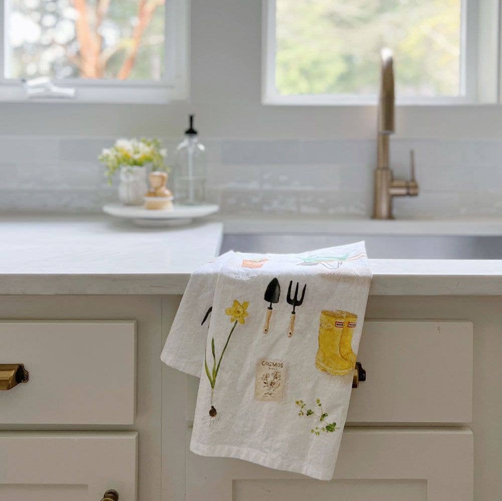 Kitchen Tea Towel - Gardening