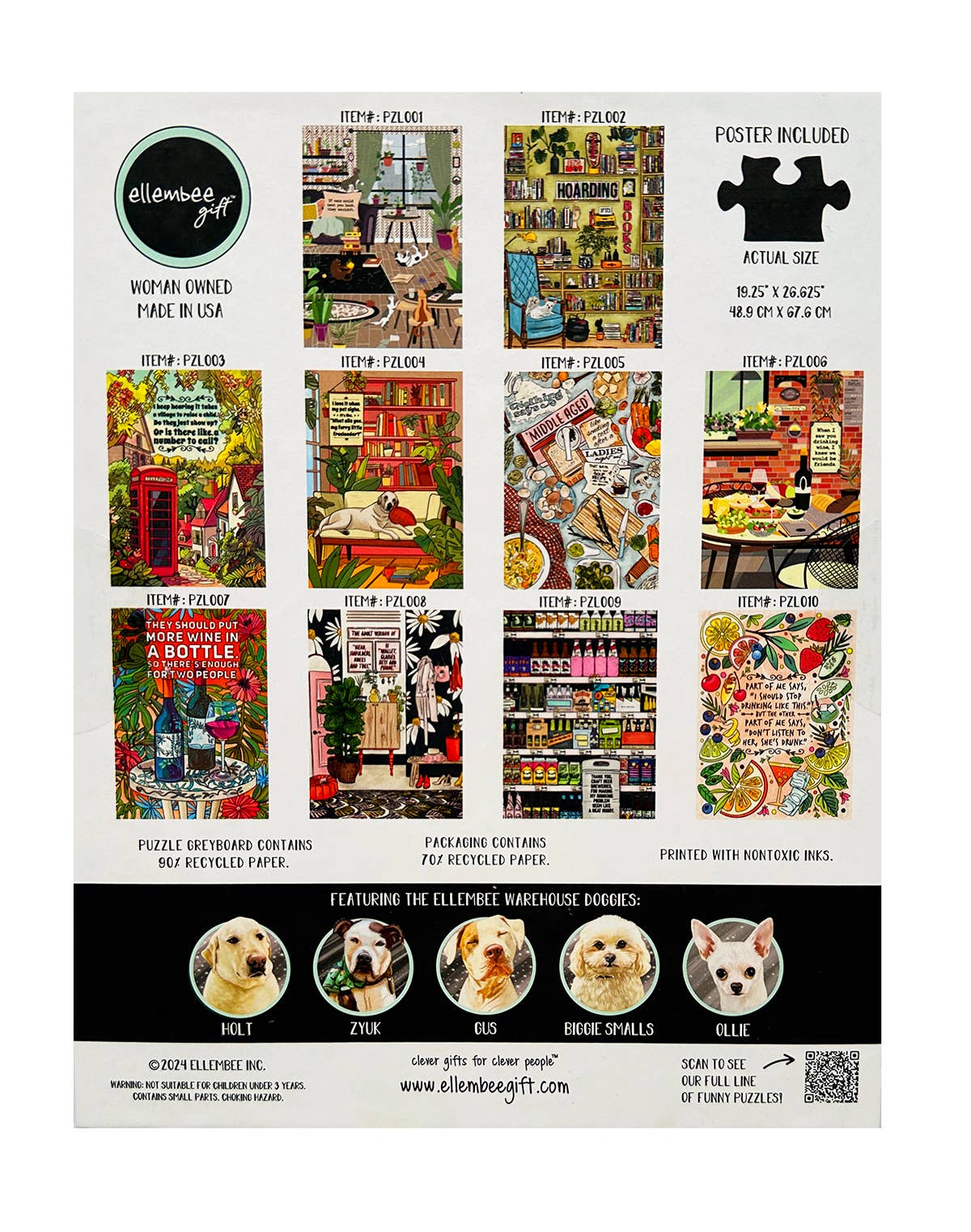 Jigsaw Puzzle - Texting Cats - 1000 piece - ellembee gift