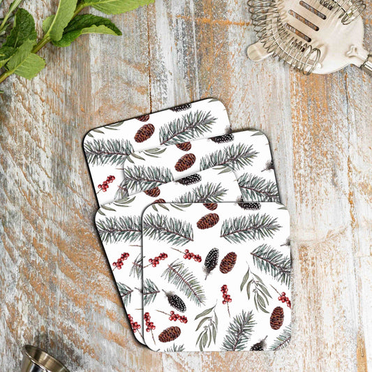 Coaster Set - Winter Days - Set Of 4 Coasters - Toasted Crumpet