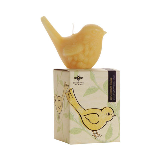 Upright Song Bird Beeswax Candle