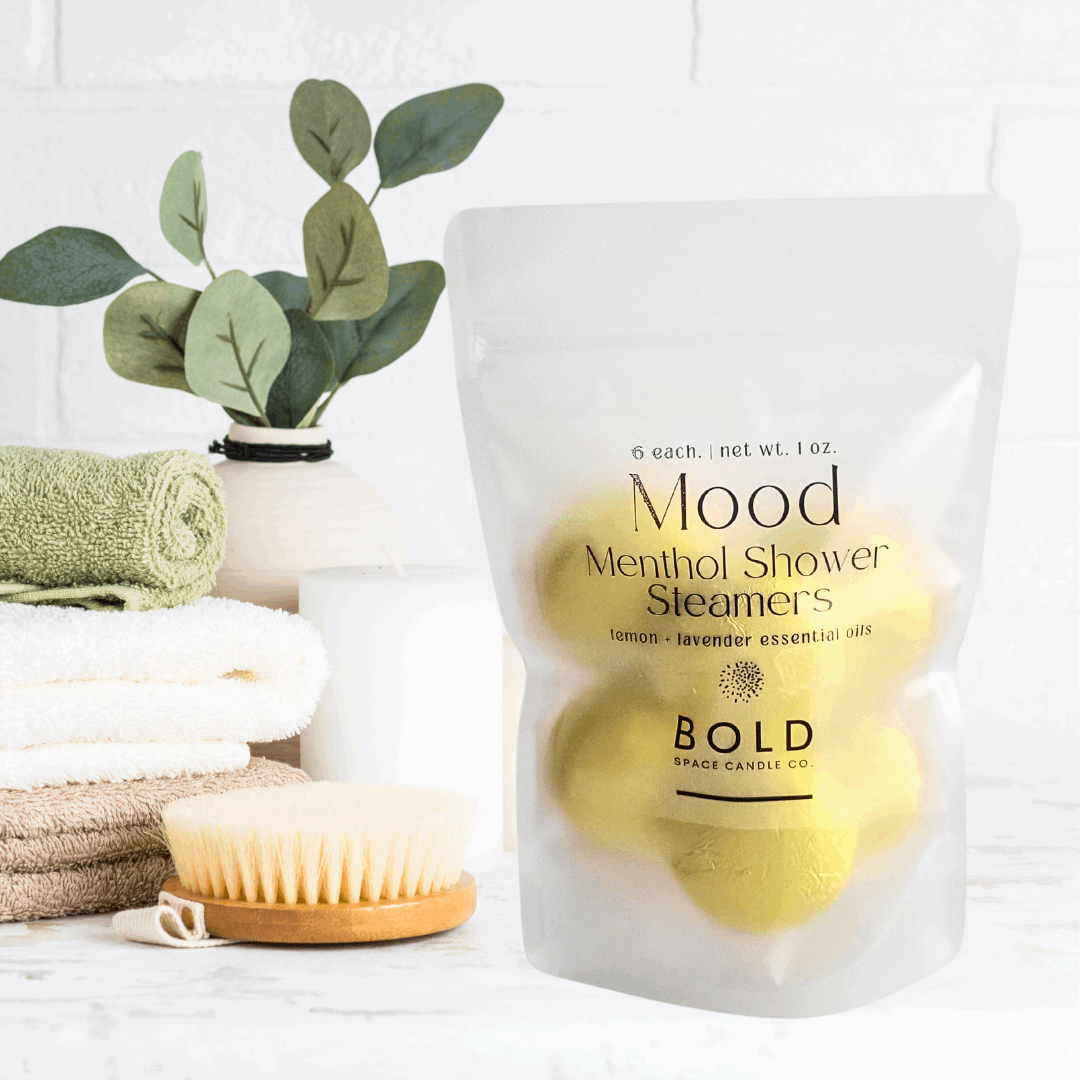 Shower Steamers – Mood - Lemon + Lavender - 6 pack - Bold Space Candle Co.