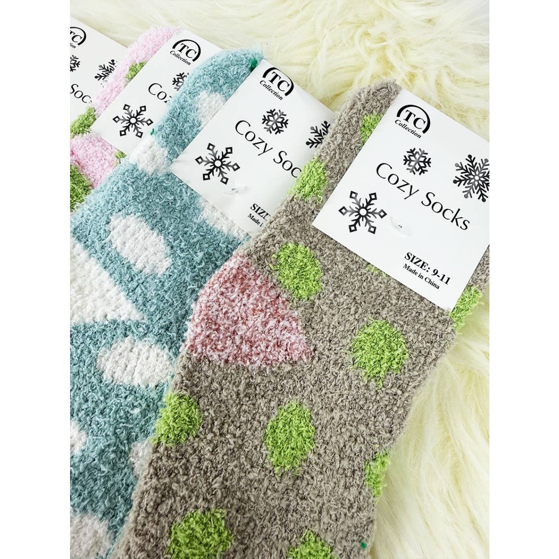 Cozy Soft Spa Polkadot Socks - Love and Repeat