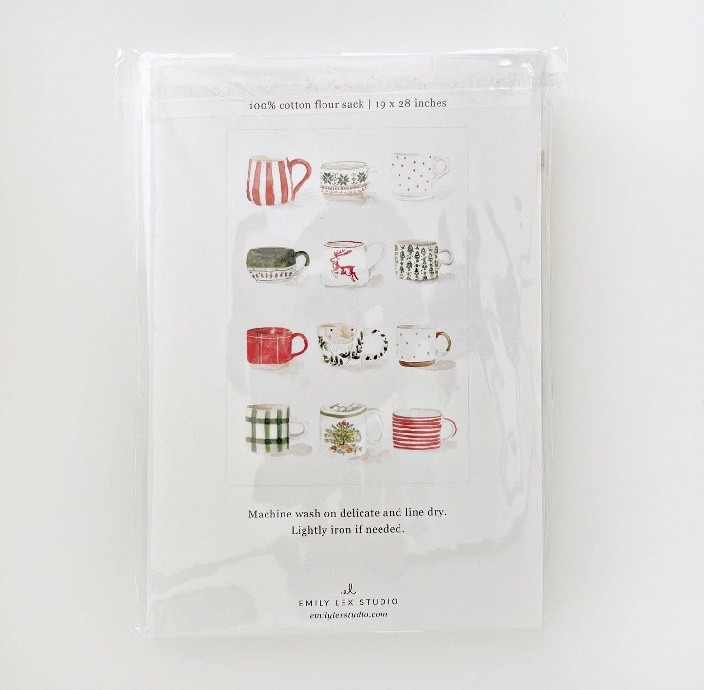 Christmas Tea Towel - Mugs