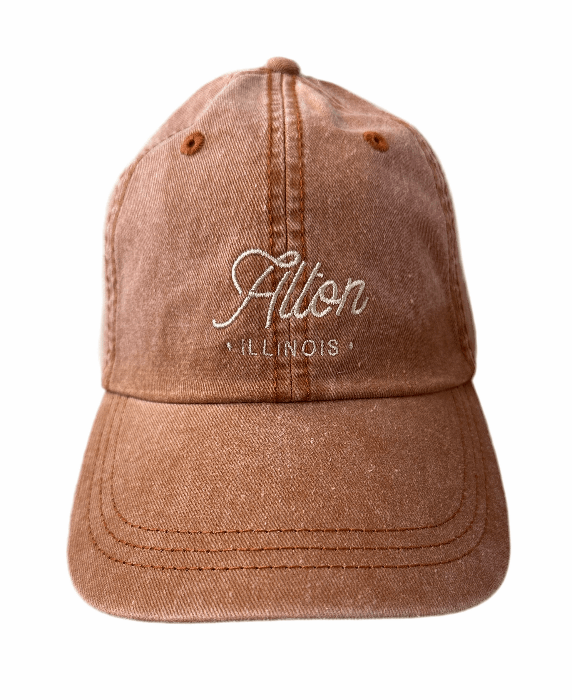 Alton Illinois Script Baseball Hat - Ruff House Print Shop