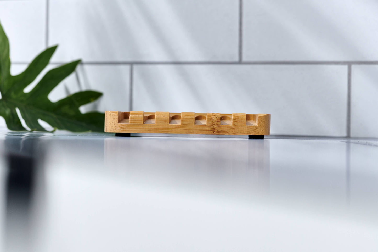 Bamboo Self-Draining Soap Dish