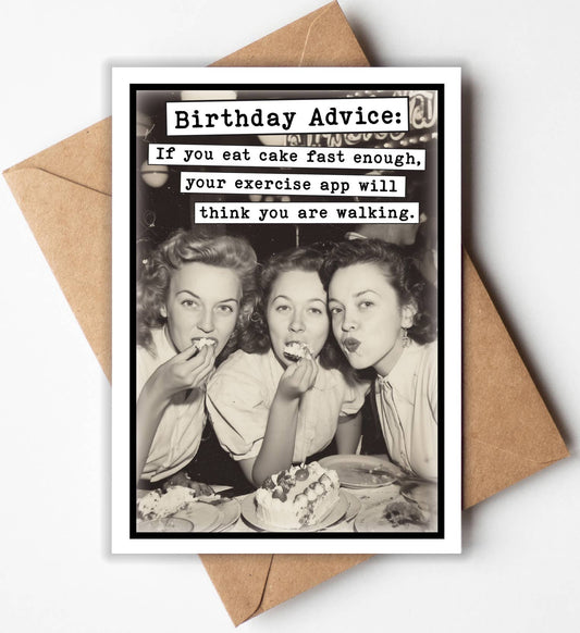 Funny Birthday Card - Birthday Advice