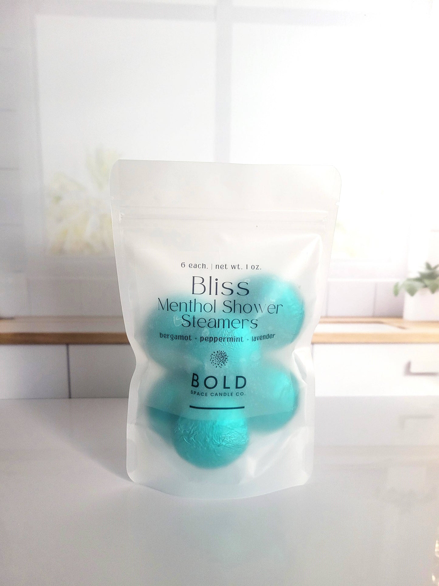 Shower Steamers - Bliss – Bergamot Peppermint & Lavender - 6 pack - Bold Space Candle Co.
