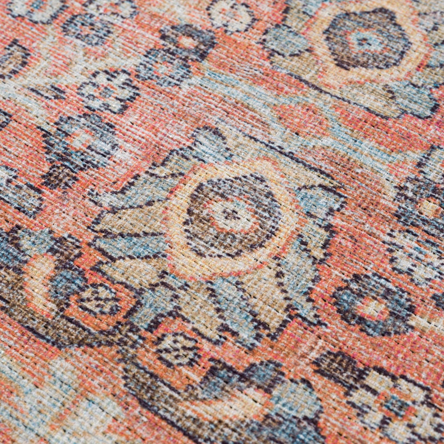 Konstantina Washable Traditional Rug - Limited Edition - 2’7’’ x 7’3’’ Runner - Boutique Rugs