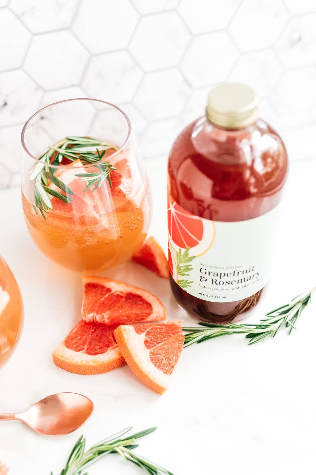 Grapefruit Rosemary Cocktail and Mocktail Mixer