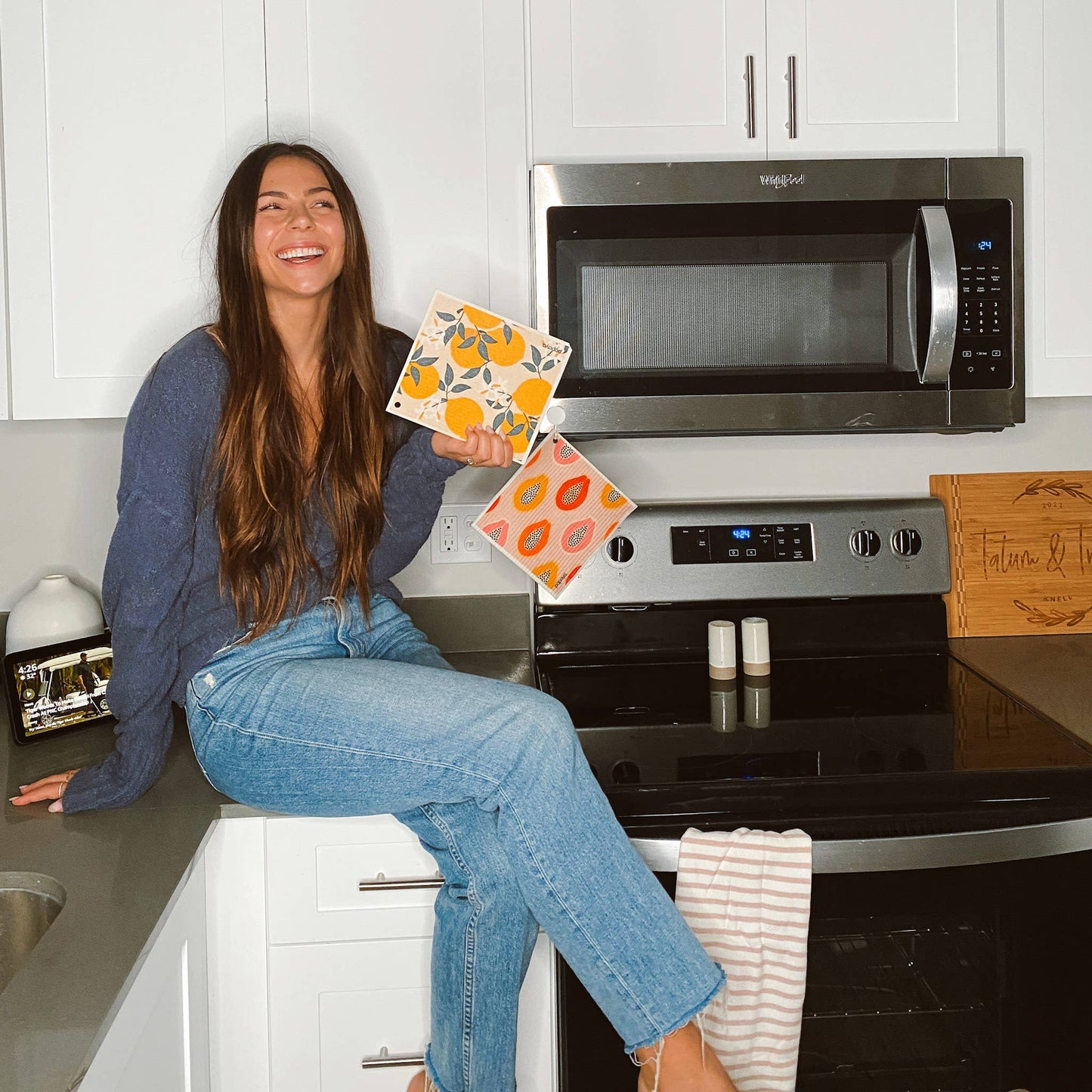 Reusable Paper Towel - Mod Papayas