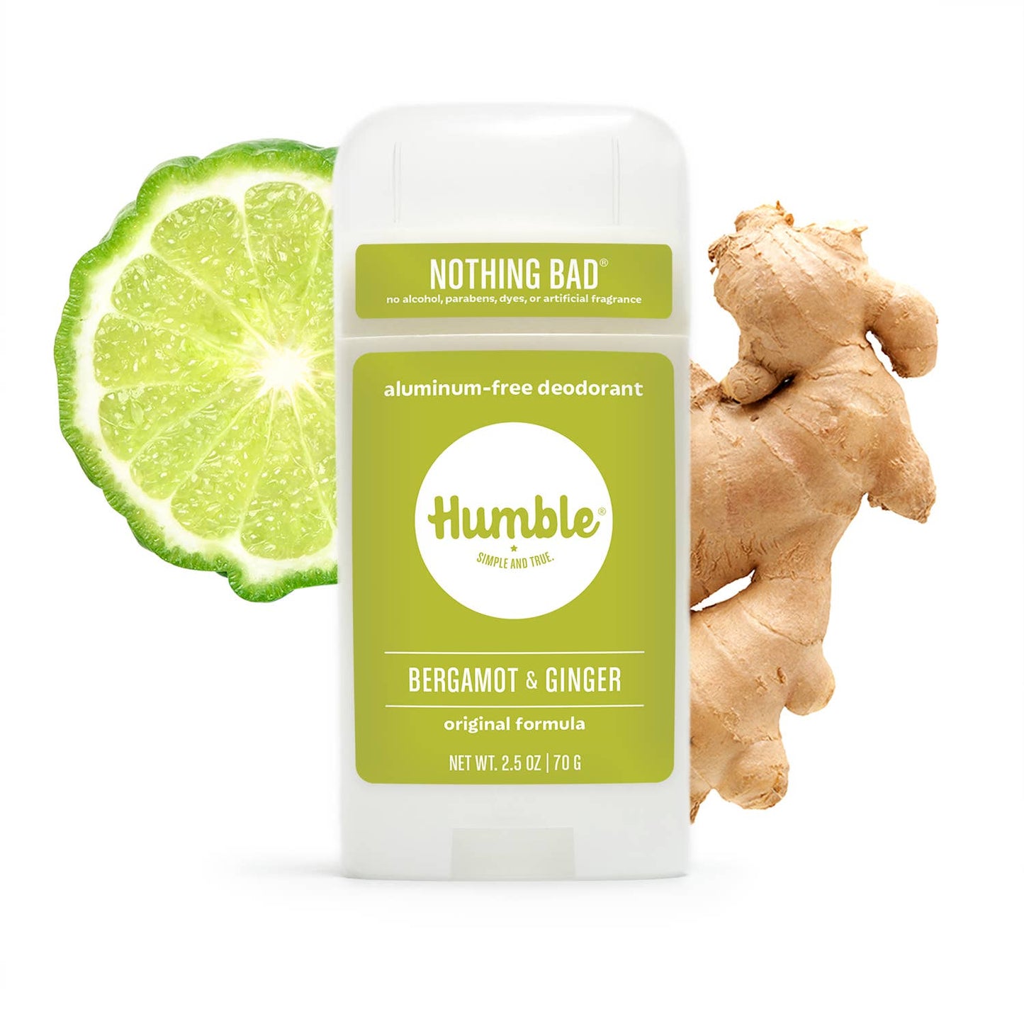 Natural Deodorant - Bergamot & Ginger - Humble Brands Inc.