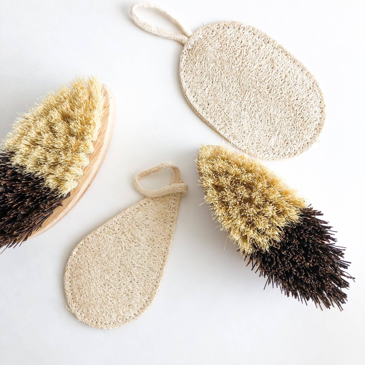 Bamboo Vegetable Brush - Sisal & Palm Bristles - Smile Boutiques