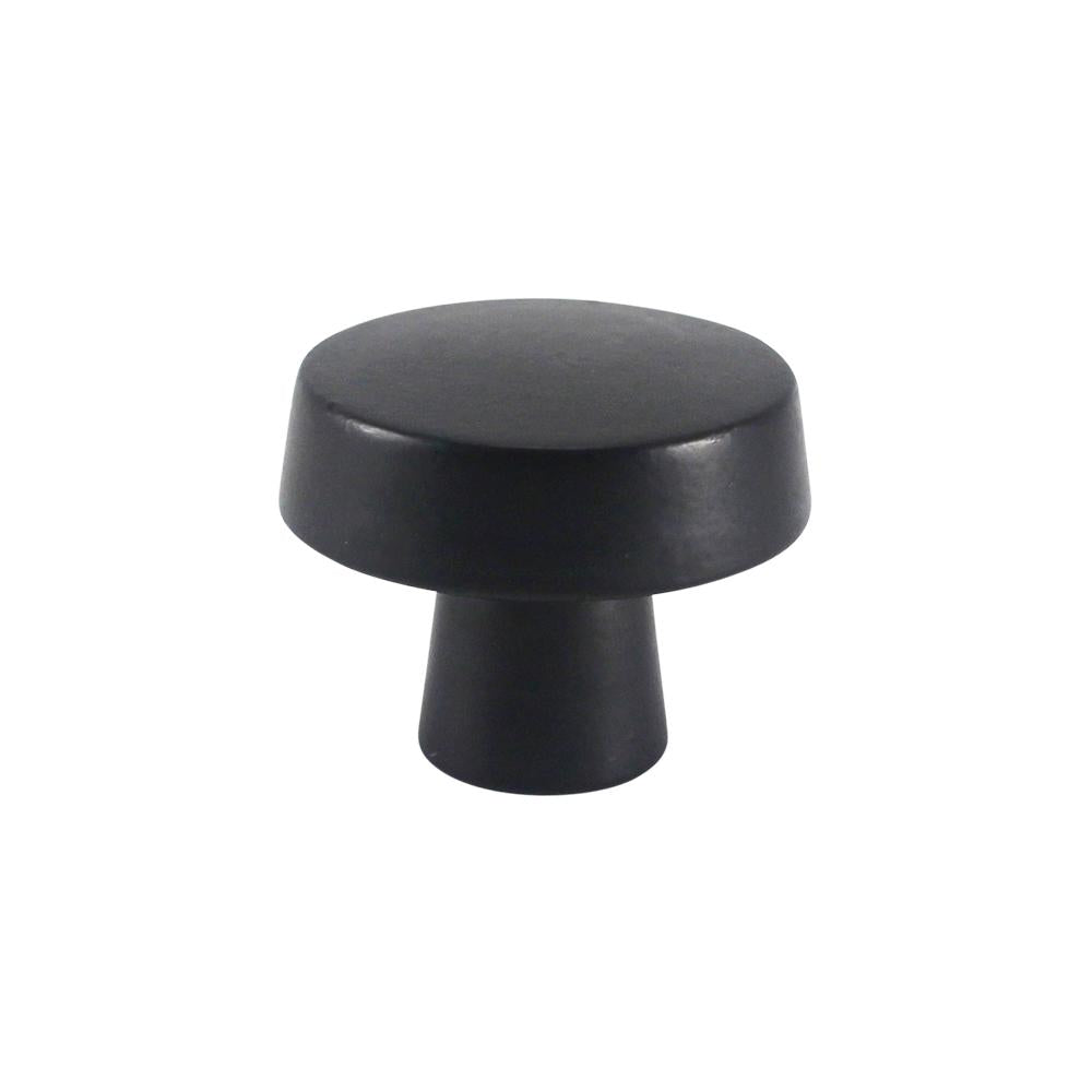 Bouton de commode rond de transition, fer