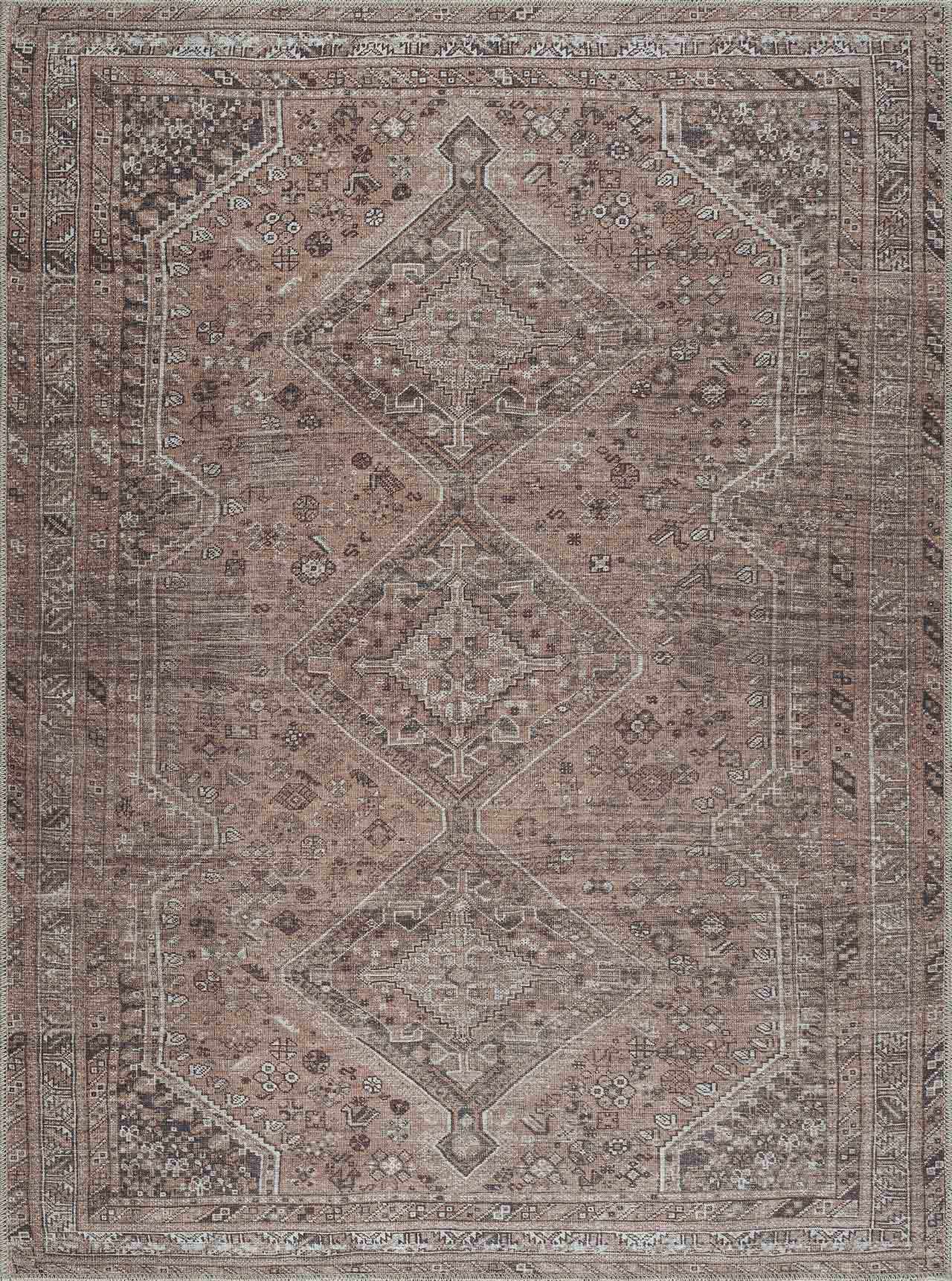 Barny Brown Washable Rug - 5’3’’ x 7’3’’ Rectangle - Boutique Rugs