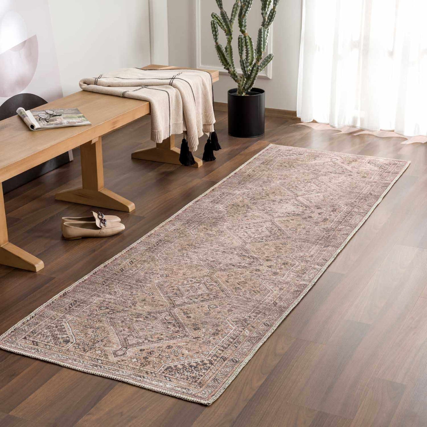 Tapis lavable Barny Brown