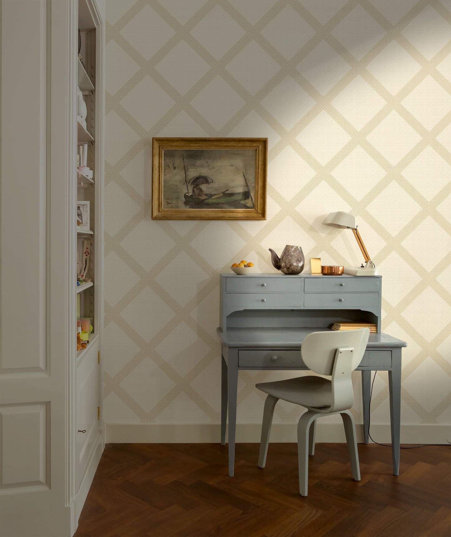 Annie Diamond Plaid Wallpaper by Ali Anni - Loomwell Home Goods