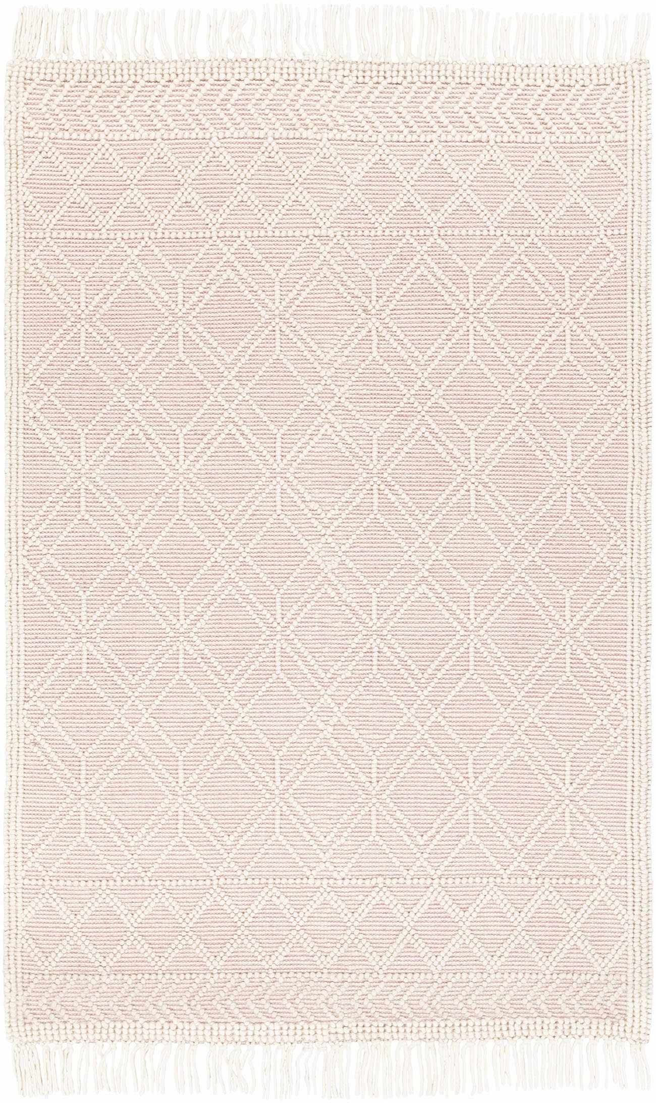 Ramsbury Soft Pink Wool Rug - Boutique Rugs