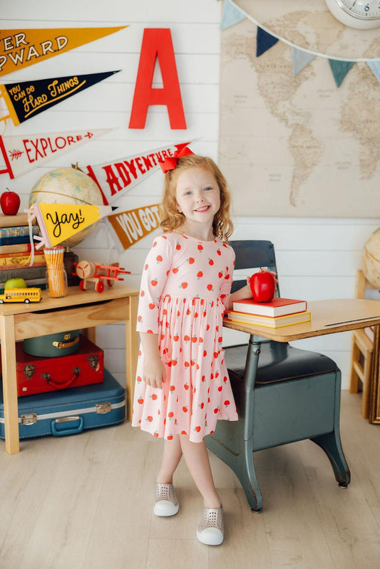 An Apple a Day Twirl Dress - Back to School - Mila & Rose ®