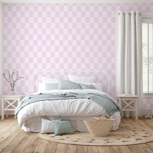 Aria Checkered Wallpaper - Loomwell Home Goods