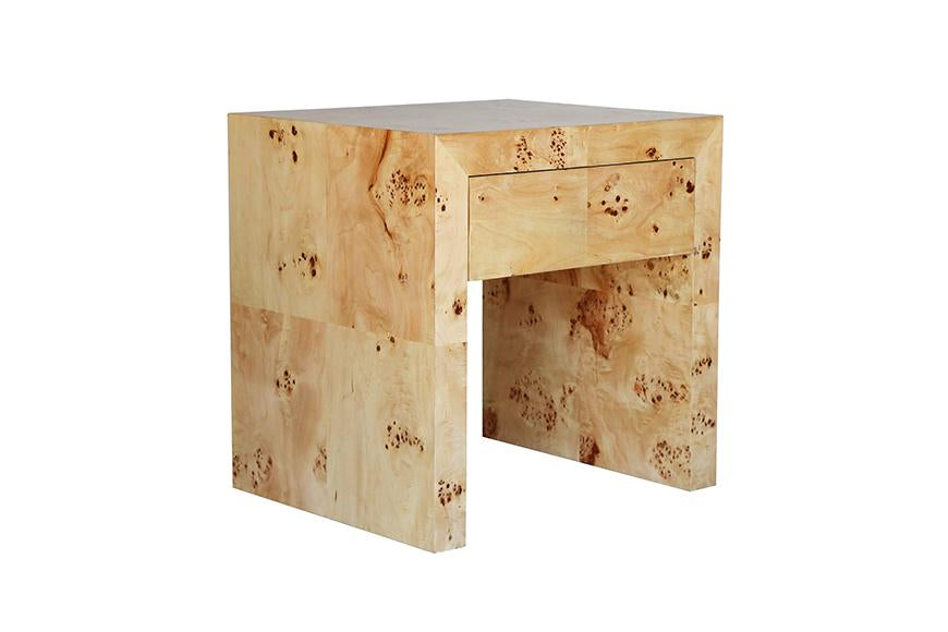 Table d'appoint en bois de ronce Chloe 