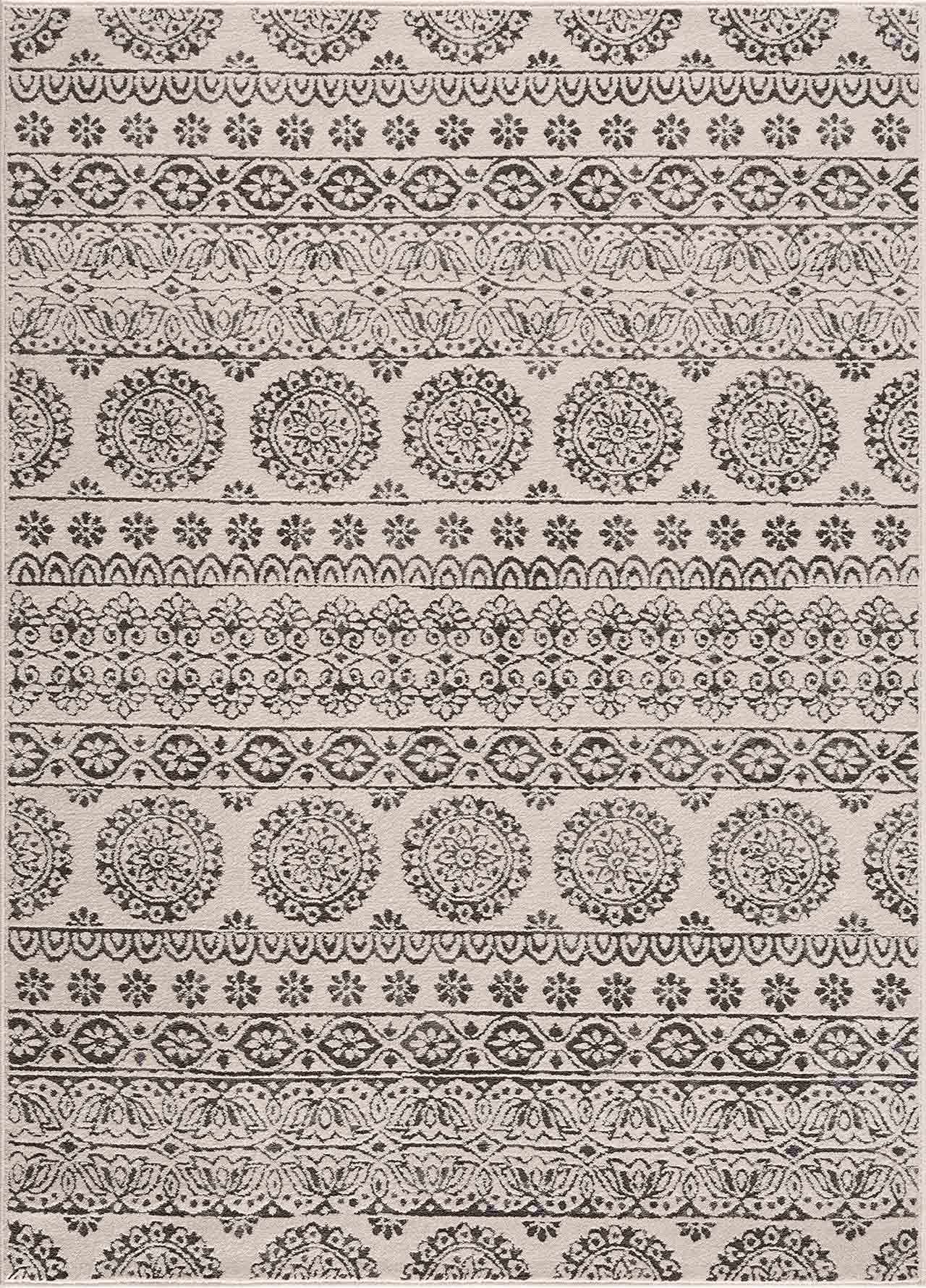 Warroad Black&White All Over Pattern Rug - Boutique Rugs