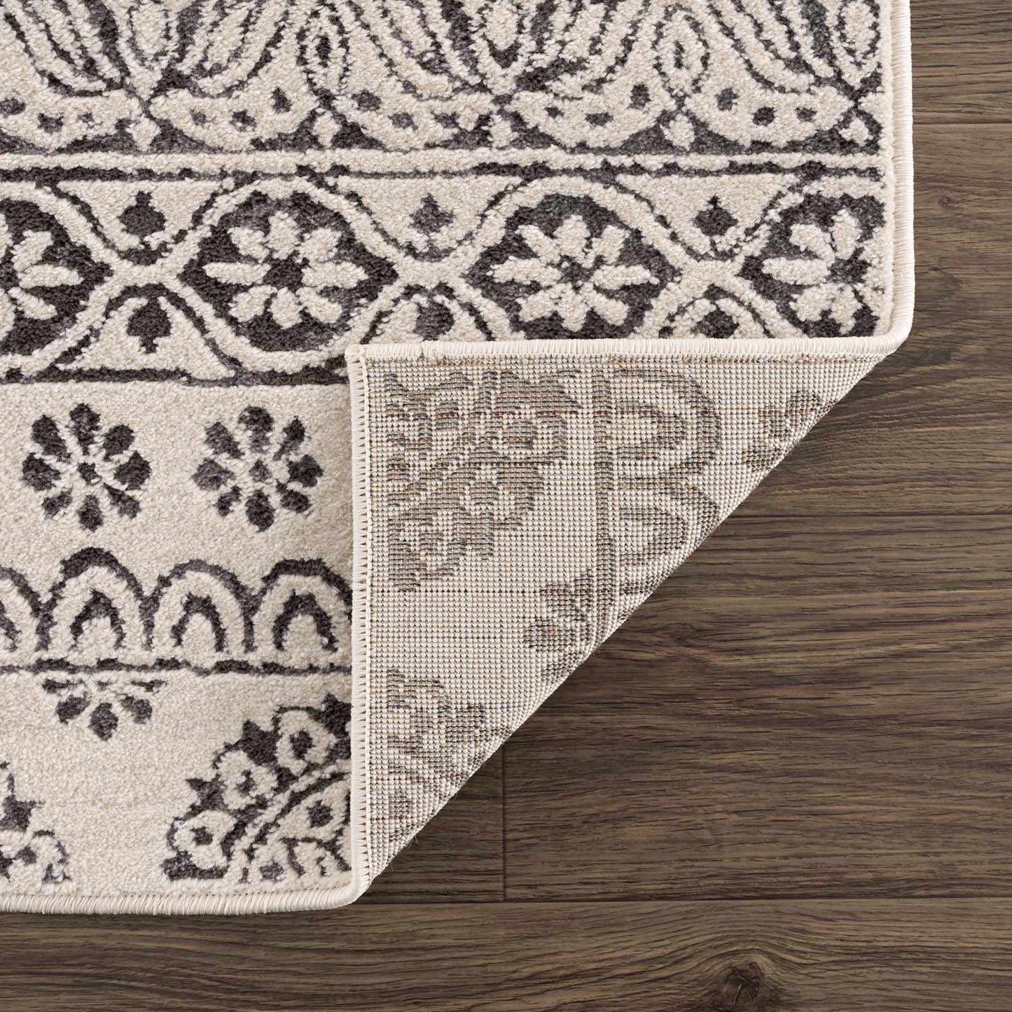 Warroad Black&White All Over Pattern Rug