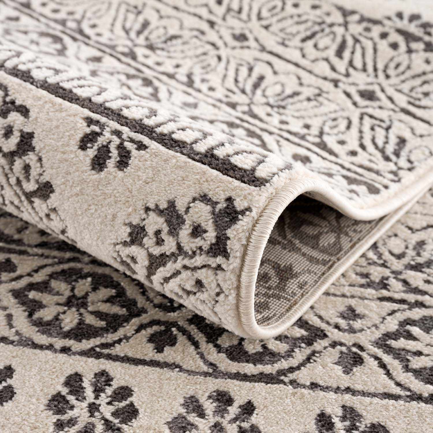 Warroad Black&White All Over Pattern Rug - Boutique Rugs