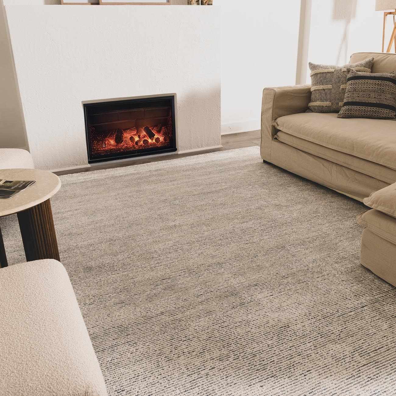 Slate Blue Hand Tufted Wool Blend Rug - 2’ x 3’ Rectangle - Boutique Rugs