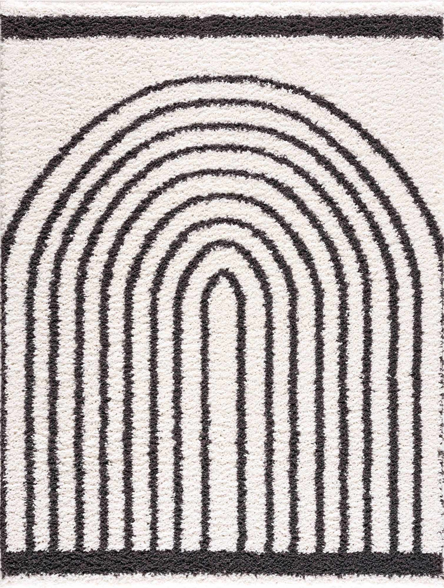 Bauer Plush Black Rainbow Rug - Clearance - Boutique Rugs