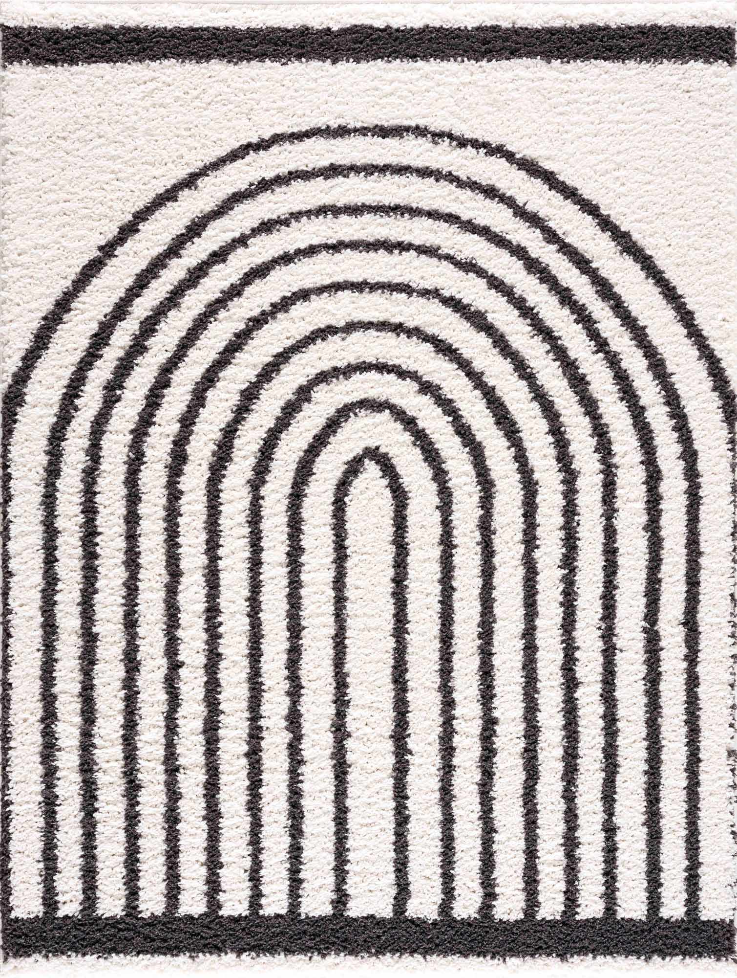 Bauer Plush Black Rainbow Rug - Clearance - Boutique Rugs