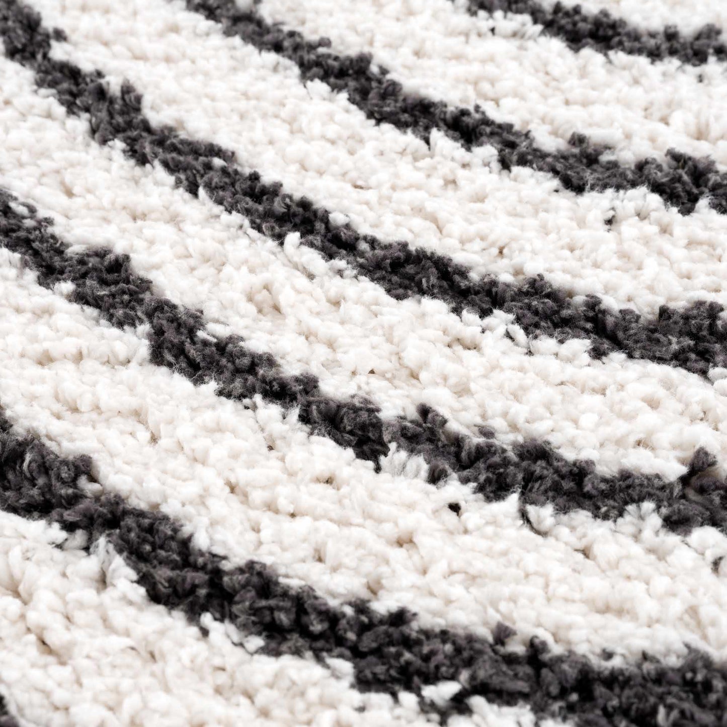 Bauer Plush Black Rainbow Rug - Clearance - 2’ x 3’ Rectangle - Boutique Rugs