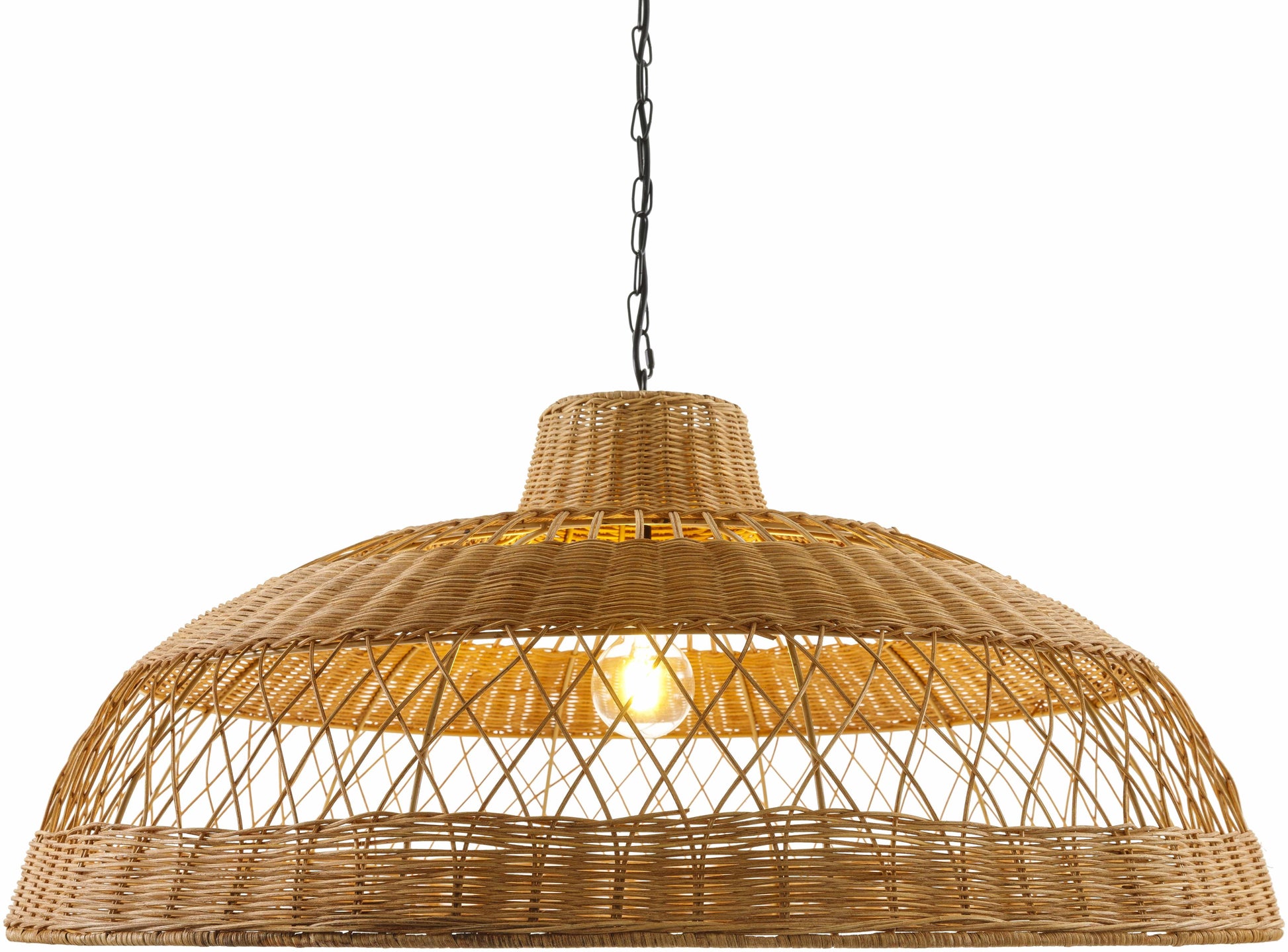 Rattan Woven Pendant Light - Boutique Rugs