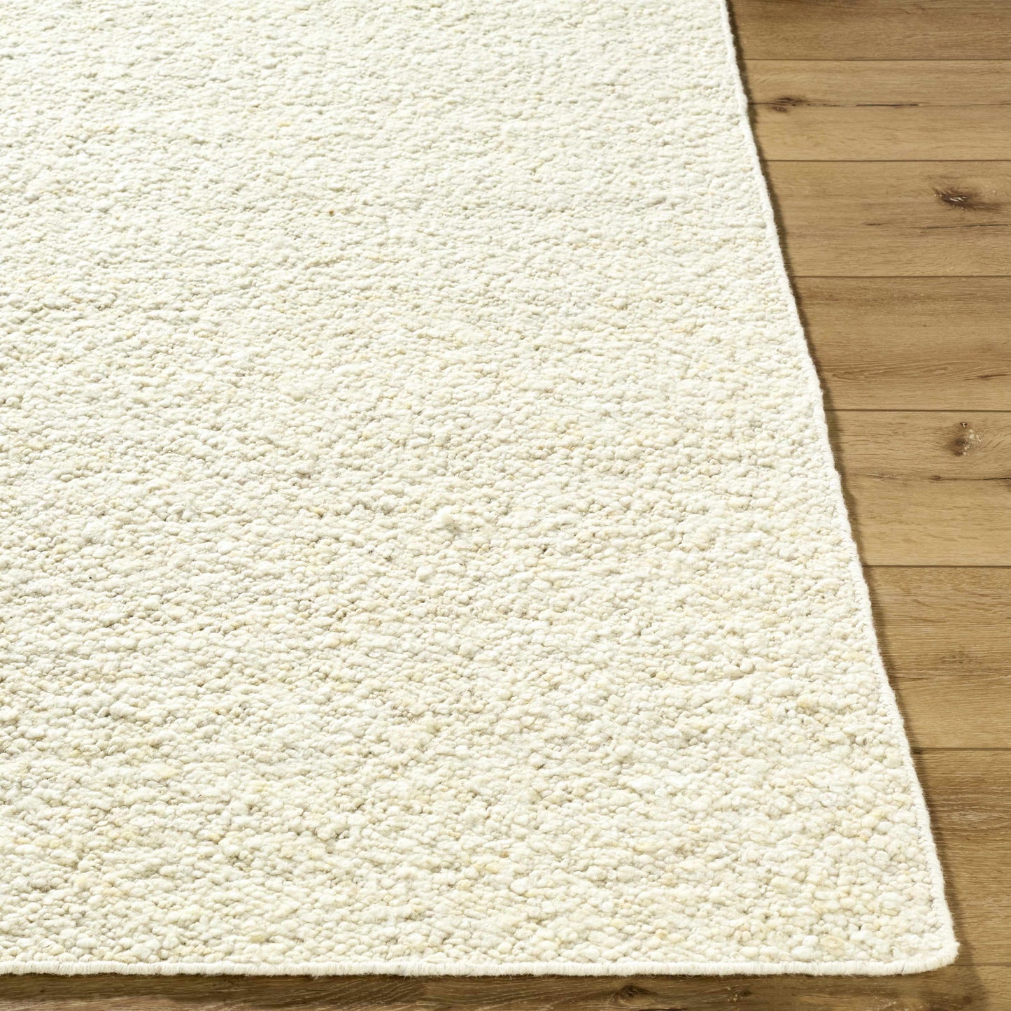 Off-White Textured Wool Rug - Boutique Rugs
