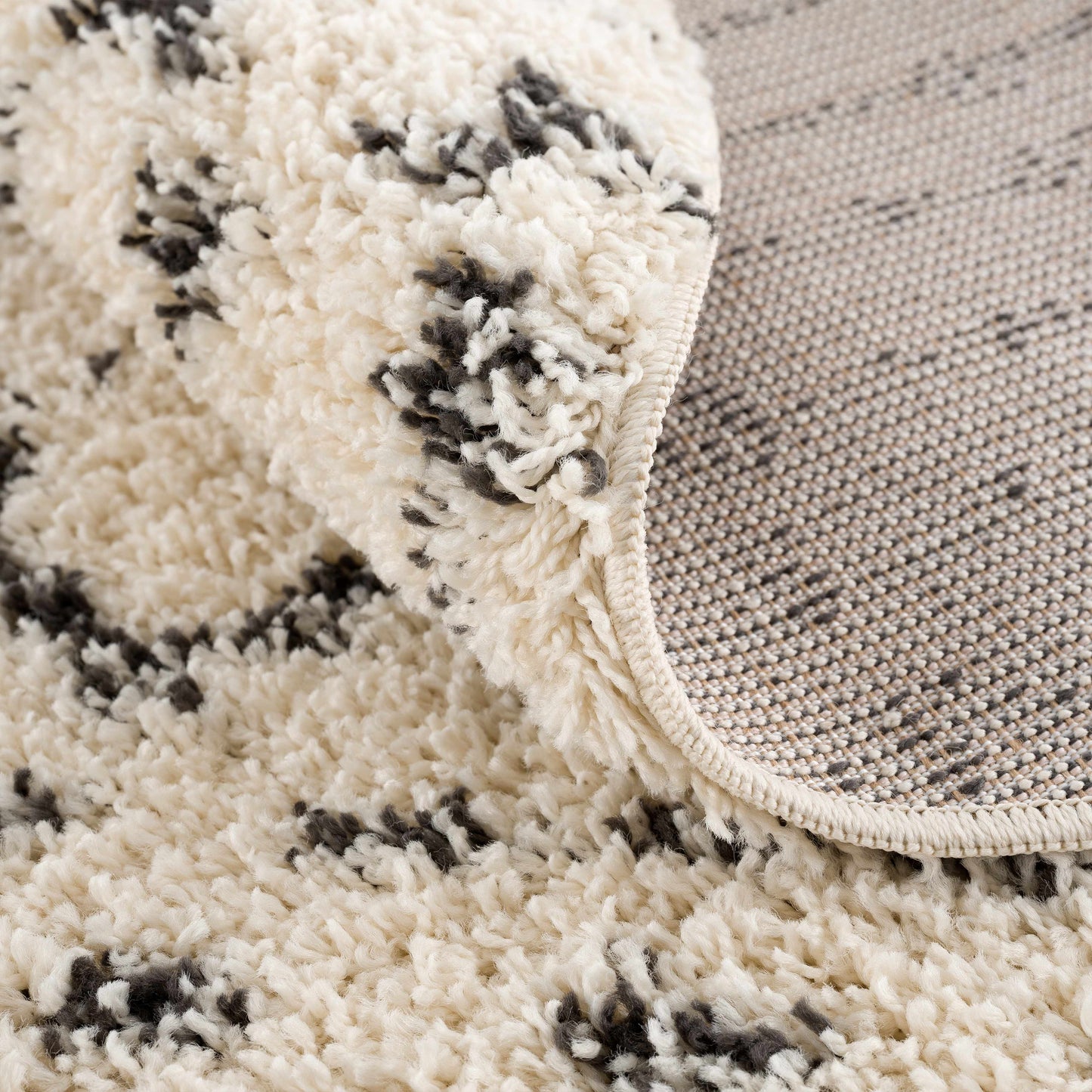 Kibureau Cream Barber Shag Rug - Limited Edition - Boutique Rugs