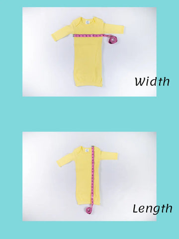 Ruffle Long Sleeve Baby Gown
