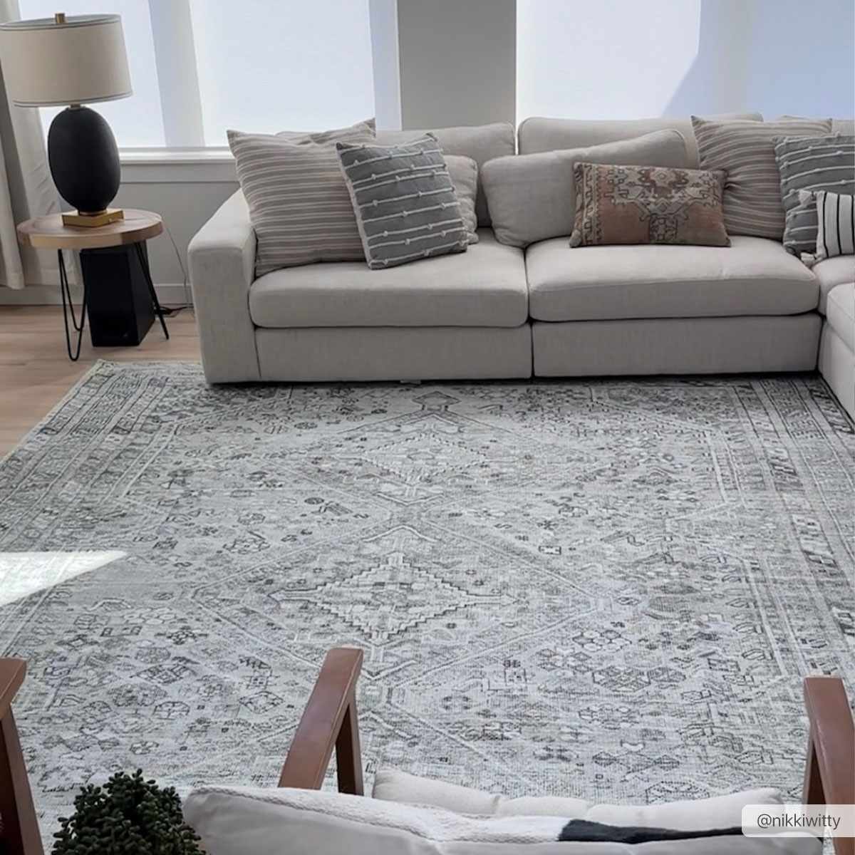 Barny Cream & Sage Washable Rug - Boutique Rugs