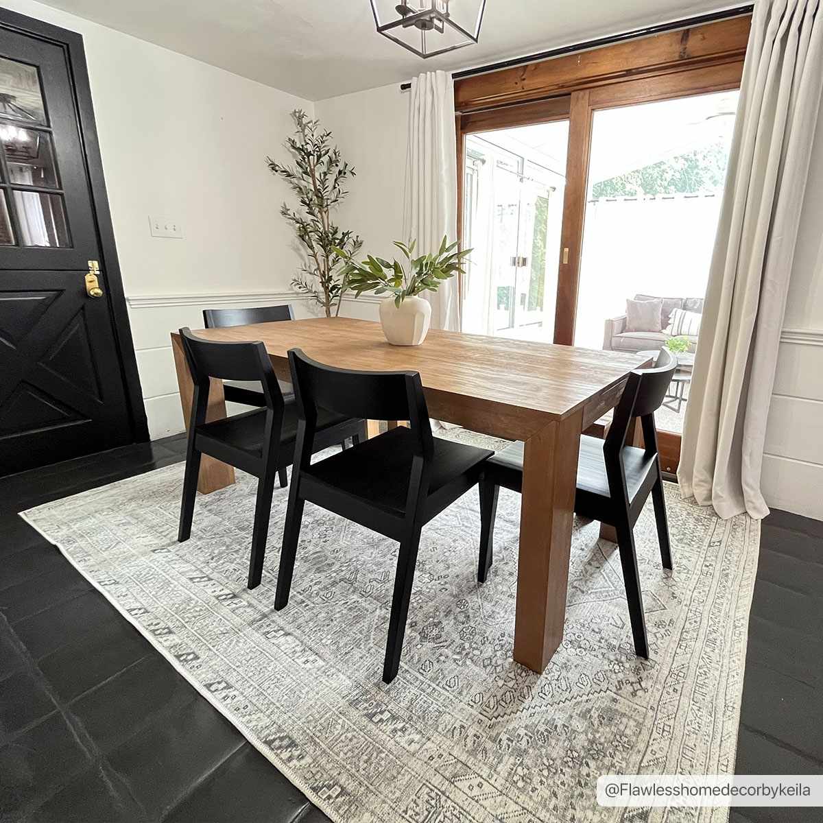 Barny Cream & Sage Washable Rug - 6’7’’ x 9’ Rectangle - Boutique Rugs