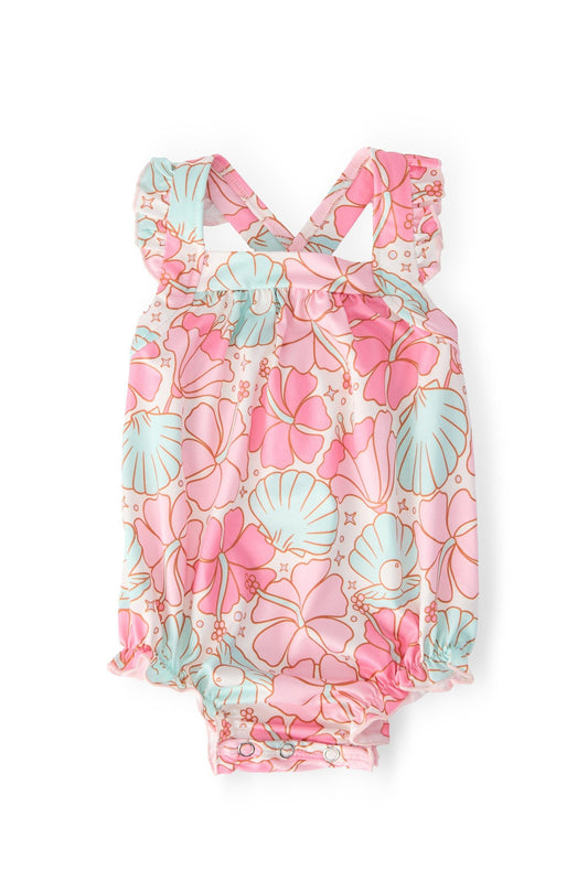 Beach Daze Summer Romper Outfit with Shells - Mila & Rose ®
