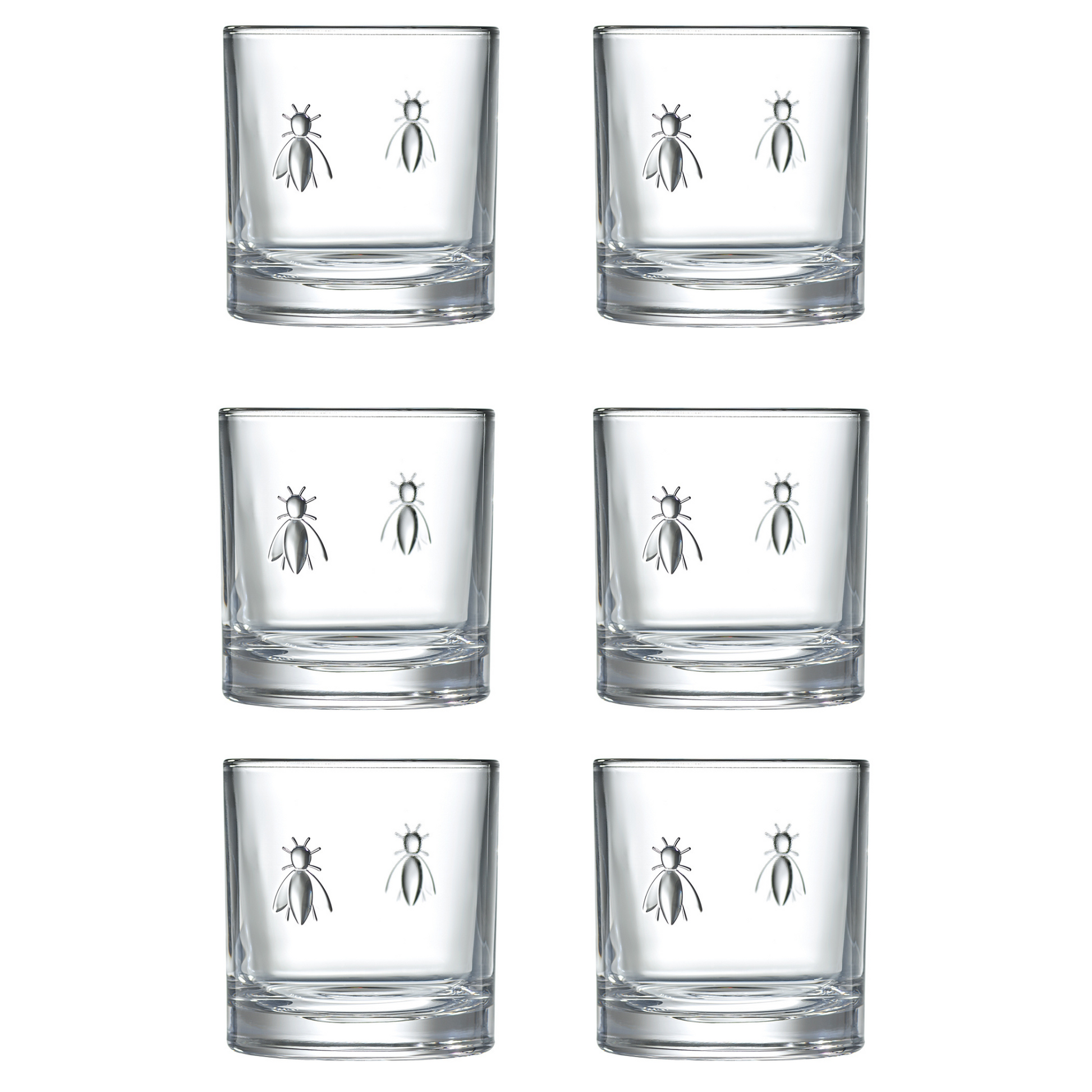 Bee Whiskey Glasses - Set of 4 or 6 - La Rochere NA