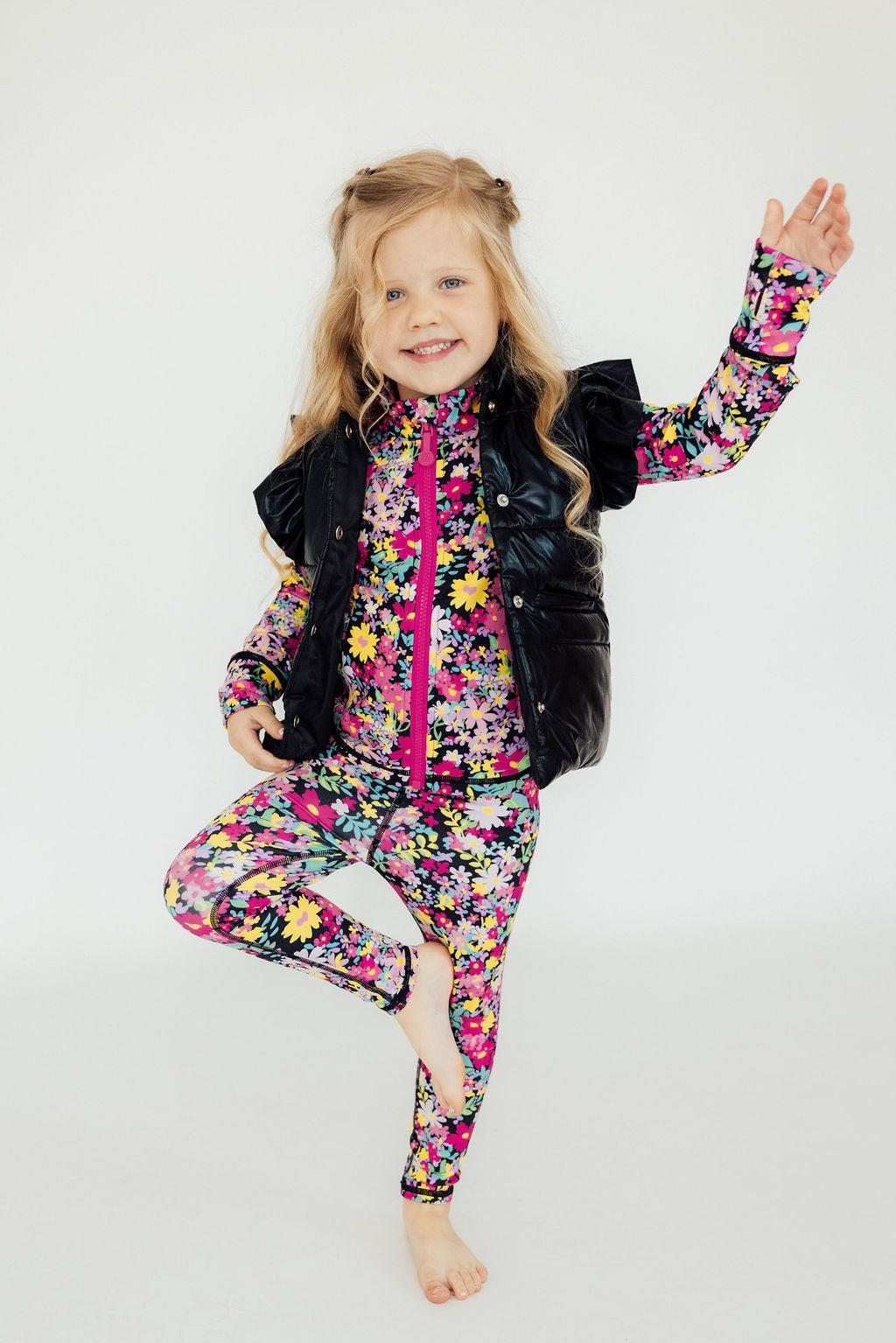 Black Checker Puffer Vest - Mila & Rose ®