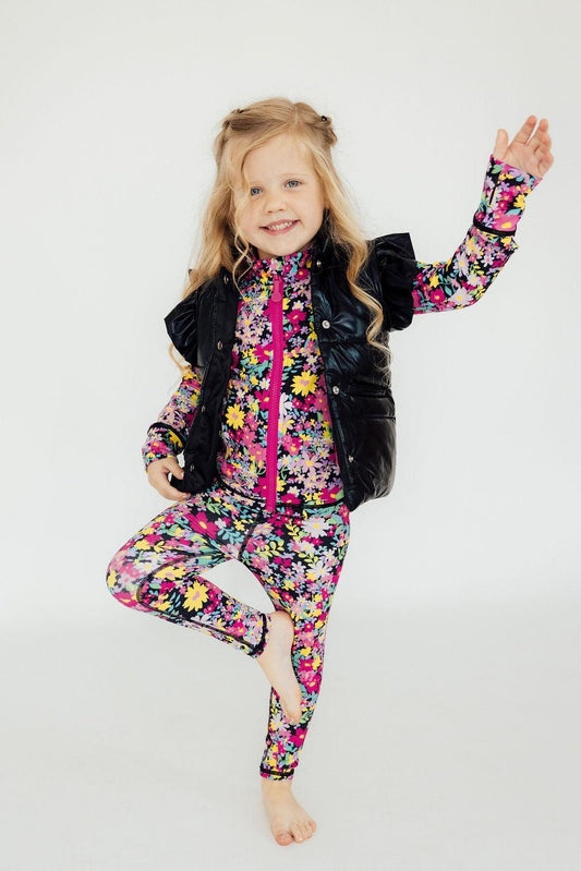 Black Checker Puffer Vest - Mila & Rose ®