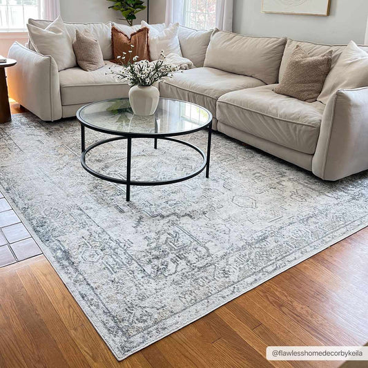 Olive Hera Washable Area Rug - Boutique Rugs