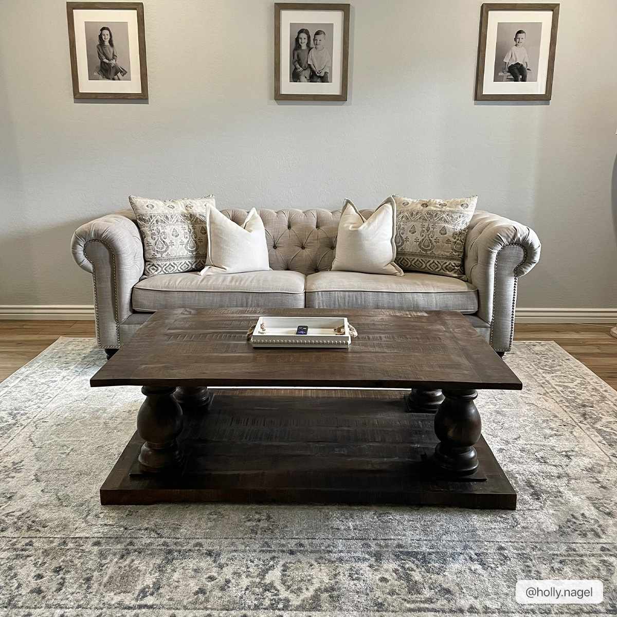 Rudo Blue Washable Area Rug - Boutique Rugs