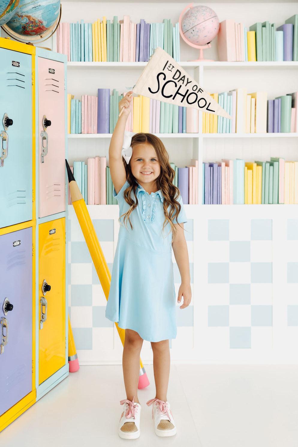 Bluebird Light Blue Polo Dress - Mila & Rose ®