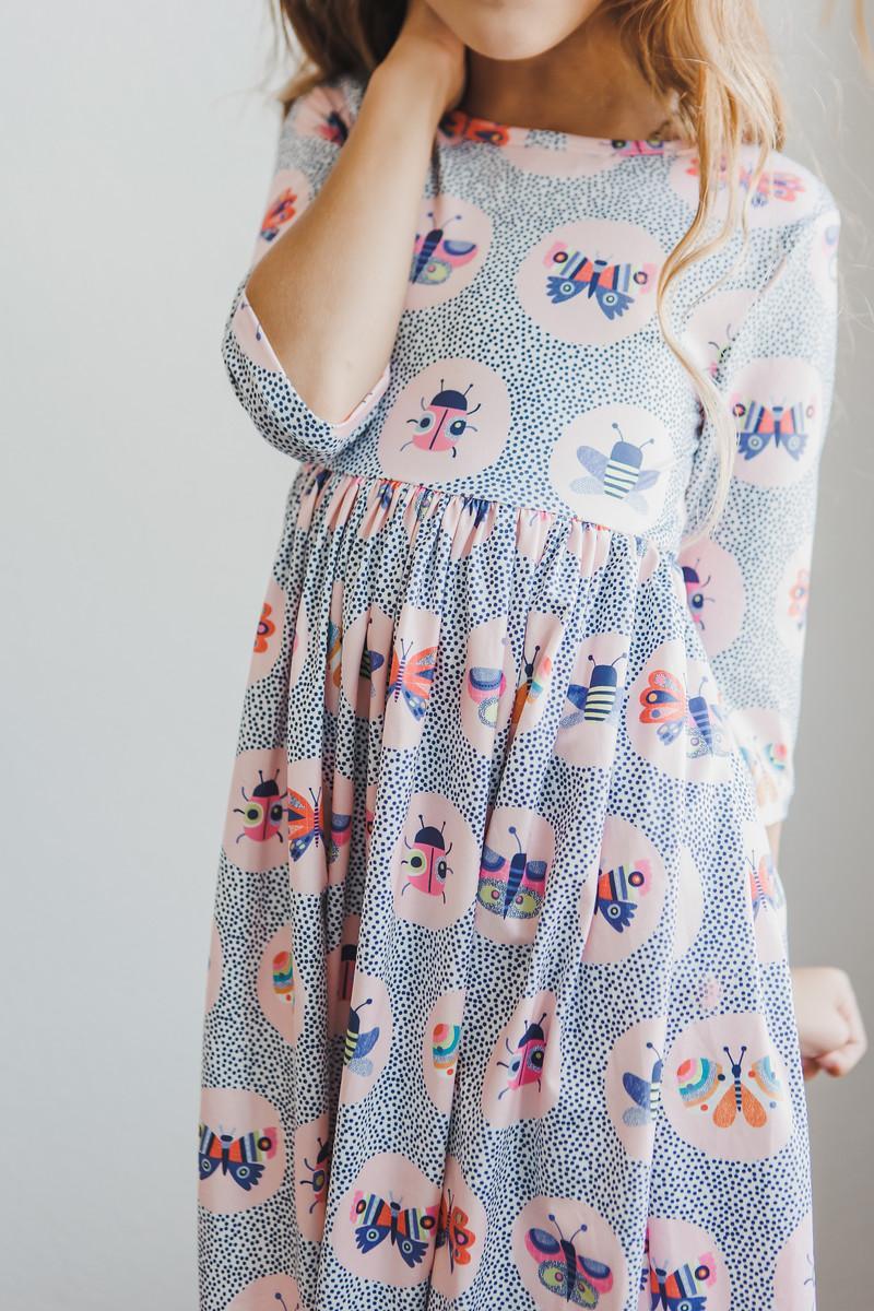 Butterfly Effect Twirl Dress with Ladybugs and Butterflies - Mila & Rose ®
